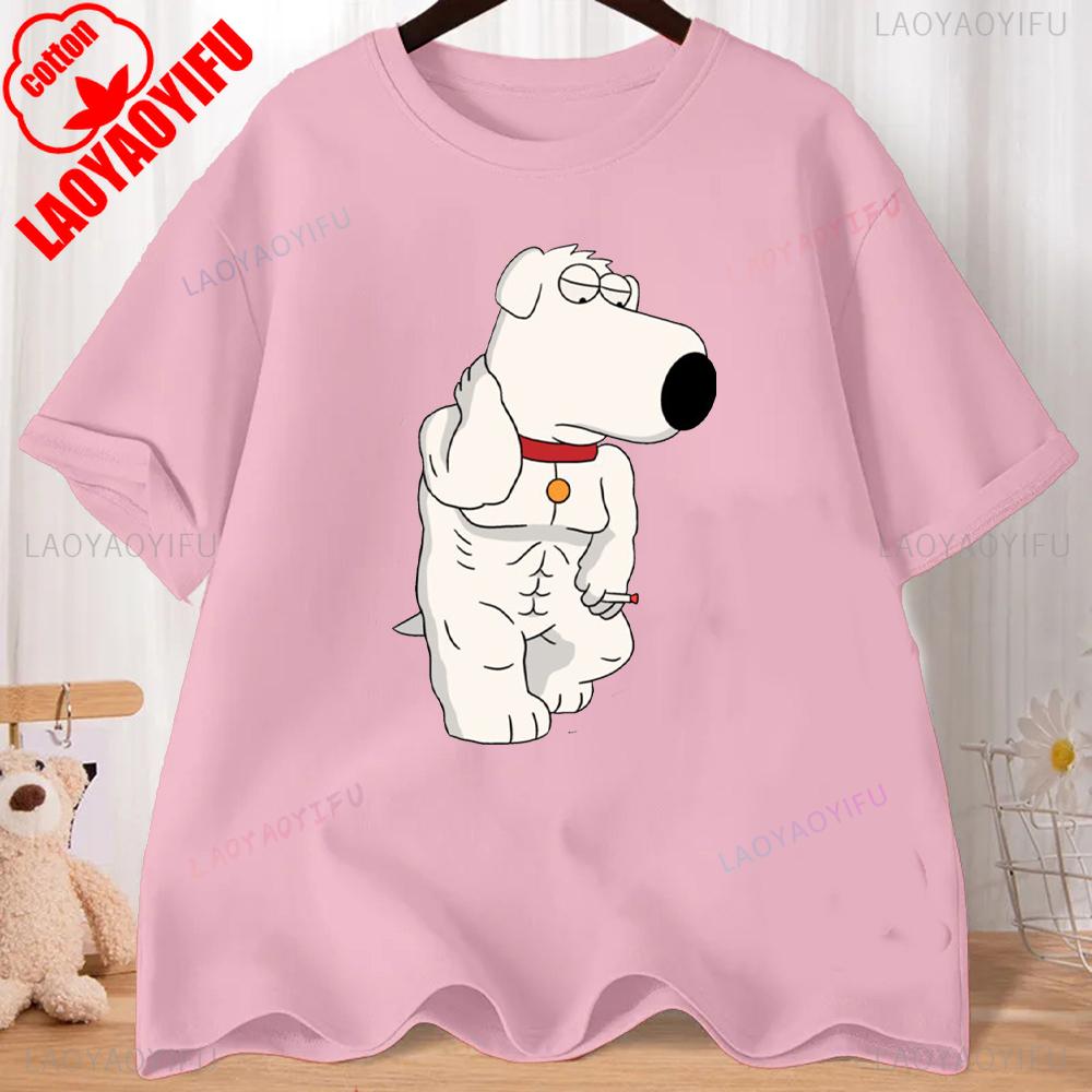 FMILY GUY Stewie Tattoo Brian Cartoon FMILY GUY Printed T-shirt for Fitness Training Jogging Outdoor Activities