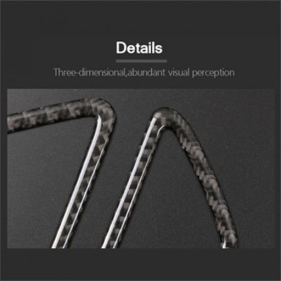 Carbon Fiber Air Conditioner Outlet Frame Cover Trim 2pcs For BMW X5 F15 2014-17