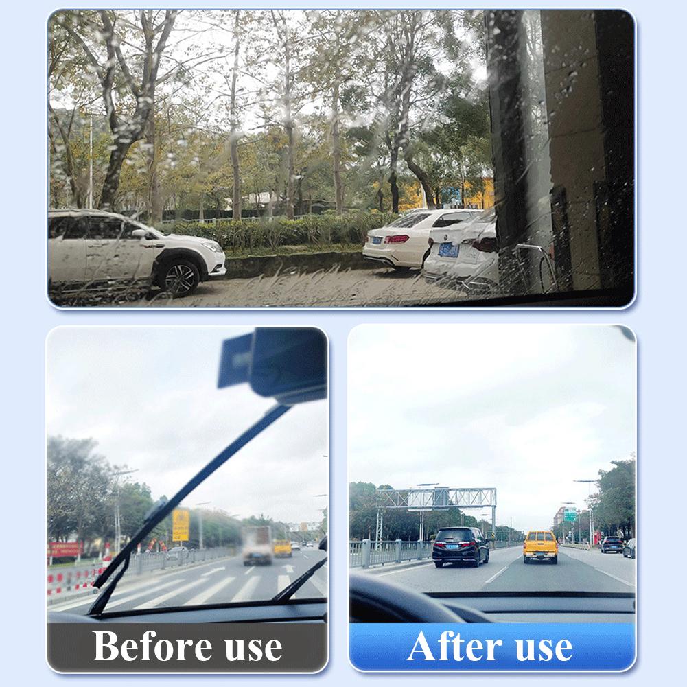 Car Glass Glossy Mouse Powerful Windshield Cleaner Oil Film Remover Cleaning Brush Window Coating Crystal Plating Agent