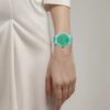Swatch Кварцевый механизм Мятный стиль Цвет желе Полупрозрачный Цветной блок Повседневные Водонепроницаемые часы Унисекс часы Зеленый SUOG119