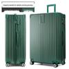 32-Inch Durable Leather Travel Suitcase with Universal Wheels for Men and Women