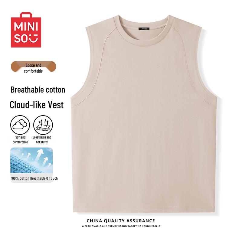 MINISO Мужская тяжелая майка без рукавов