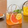 Unique Shape Summer Teacup Transparent Wine Cup Creative Handbag Glass Cup  Summer Drink
