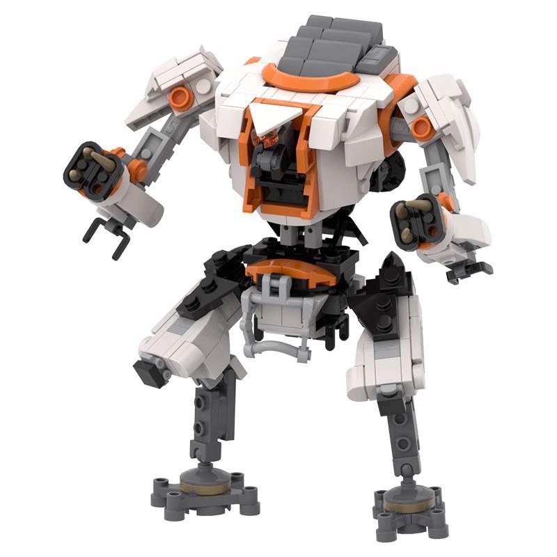 Строительный блок M, совместимый с Lego Creative, Меха-Жнец из Titanfall 2, Фигурка, Периферия, Китайские Модельные Игрушки