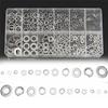 350pc/set Box of Flat & Spring Washer Assortment Stainless Steel Split Nuts Bolt
