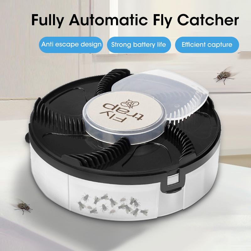Automatic Pest Catcher USB Rechargeable Flycatcher Household Home Kitchen Automatic Flytrap Quiet Removable Insect Pest Catcher