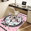 Office Rug My Melody, Cute Anti-Slip Rug, Machine Washable for Living Room, Bedroom, Office, Multiple Sizes, Bedroom Mat, Decorative Mat, Durable Mat,