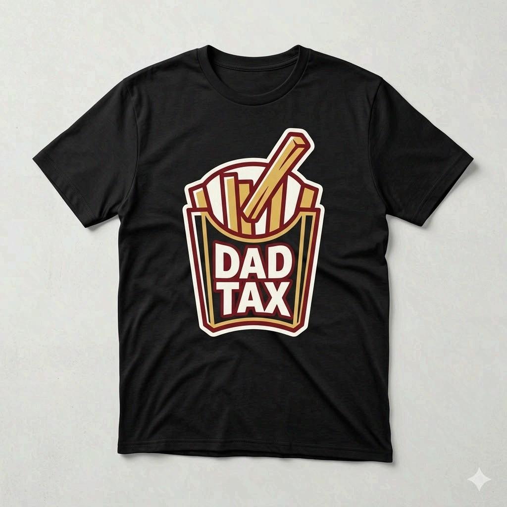 Dad Tax Funny Super Dad Father's Day Fries Humor T-Shirt