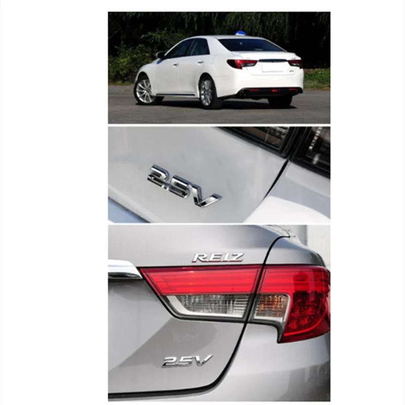 2.5V V6 V8 VX VXR TXL VXL Emblem for Toyota Reiz Land Cruiser Prado Rav4 Tundra Trunk Lid Sticker Displacement Auto Accessories QA2