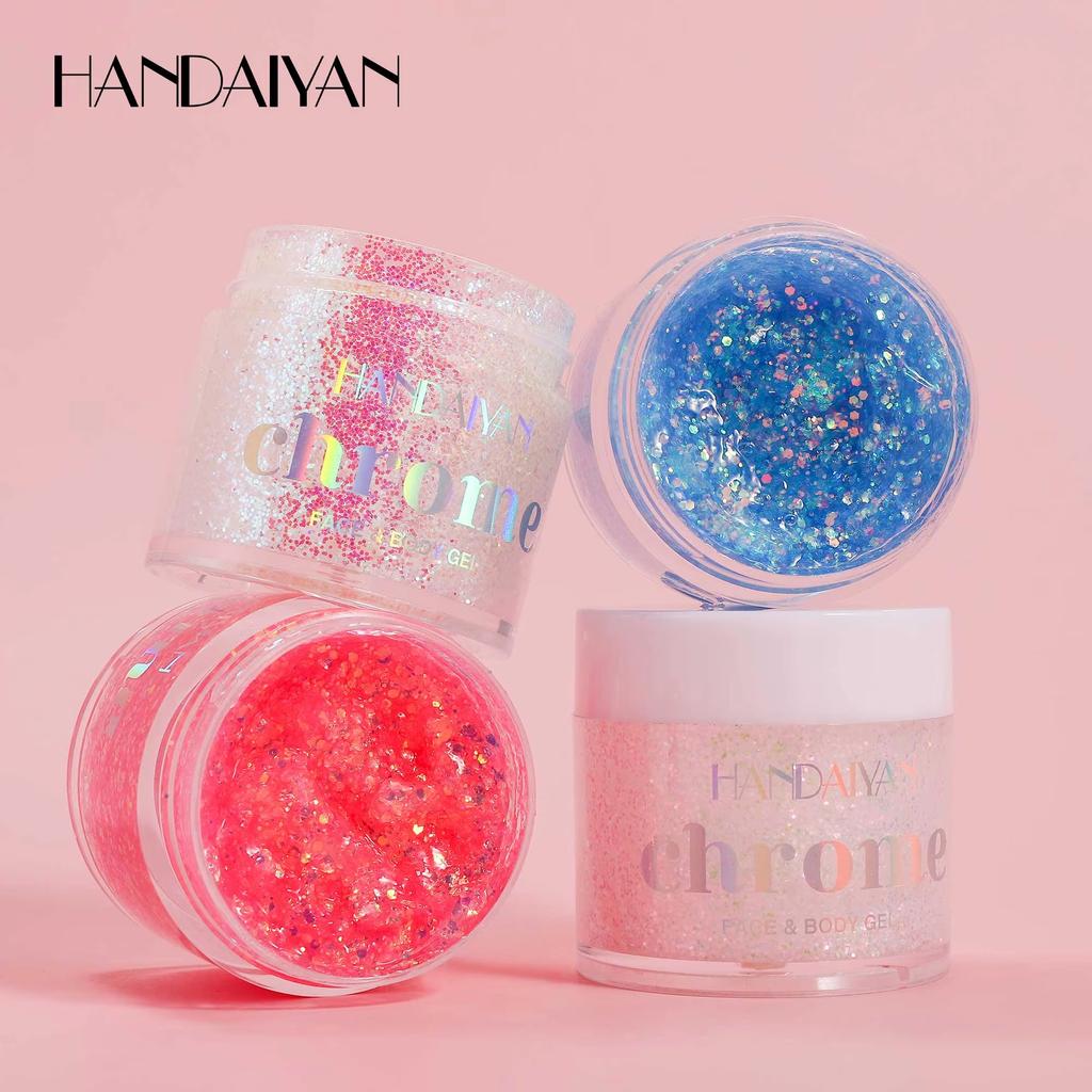 Блестящий гель для тела Mermaid Густой тонкий блестящий гель для волос на лице Тела для музыкального фестиваля концерта рождественской вечеринки Аксессуары