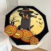 1pc Halloween Dabbing Dog with Pumpkins Umbrella with Plastic Handle,Suitable for All Seasons Home Travel Outdoor UmbrellaDD1562