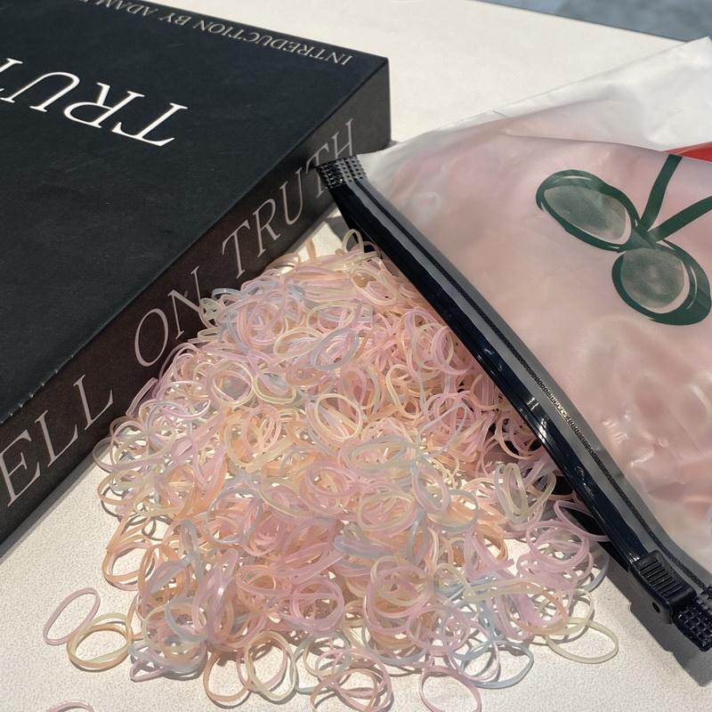 2000 шт./лот Маленькие одноразовые прозрачные резинки для волос для девочек, эластичные резинки для браслетов, детские мини-резинки для волос, повязка на голову