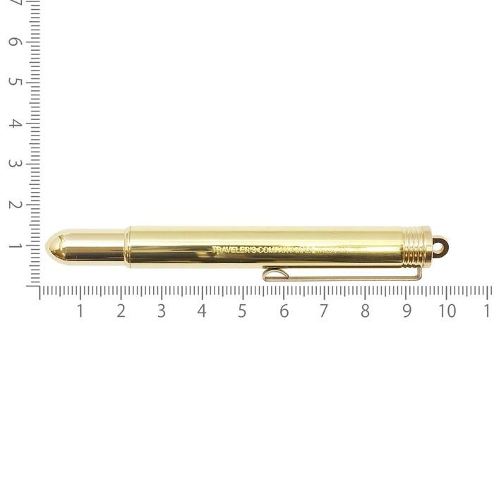 DESIGNPHIL Traveler's Company Brass Fountain Pen, Solid Brass, 38076006