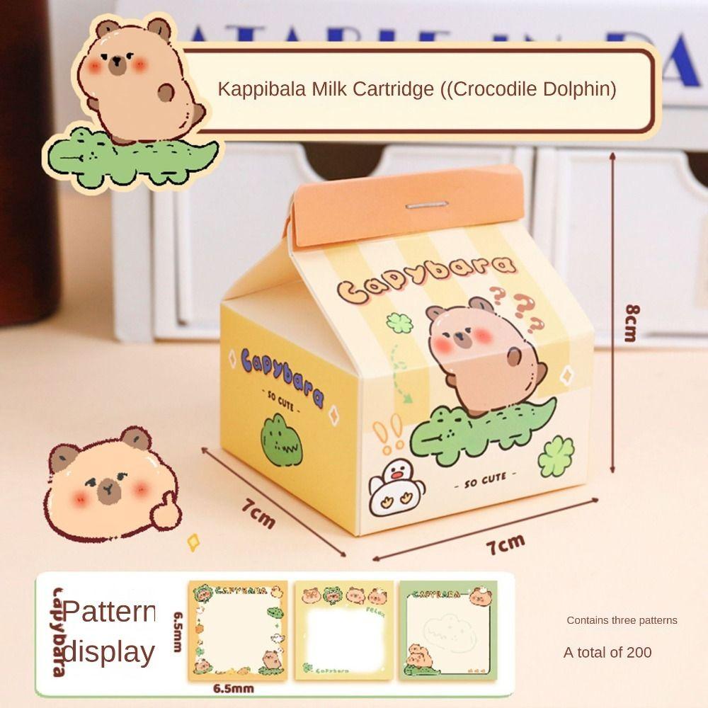 Декоративные бирки Capybara Note Paper Канцелярские принадлежности Cute Capybara Memo Pad Bookmark Marker