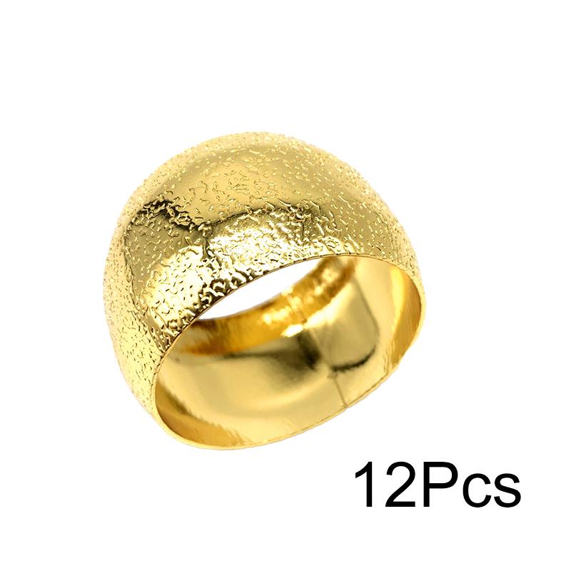 12 шт. пряжки для салфеток из металла для столовой, для свадебной вечеринки, модели колец, простые держатели для салфеток, кольца для салфеток, декор стола