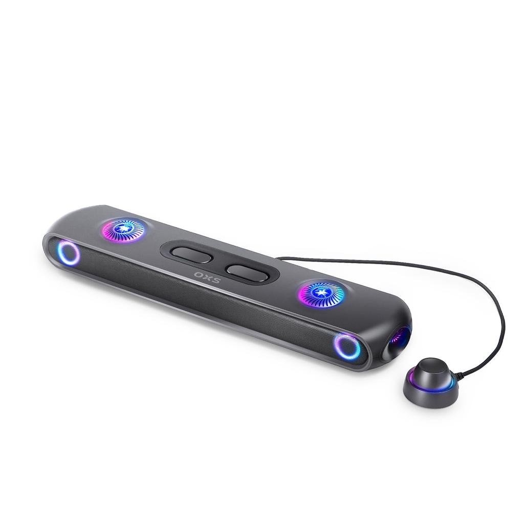 OXS Thunder Pro Gaming Dolby Bluetooth 3 Pro Gamer Sleek for PC and Gaming Consoles Soundbar, 5.1.2 Atmos, Multi-device Connectivity, Built-in