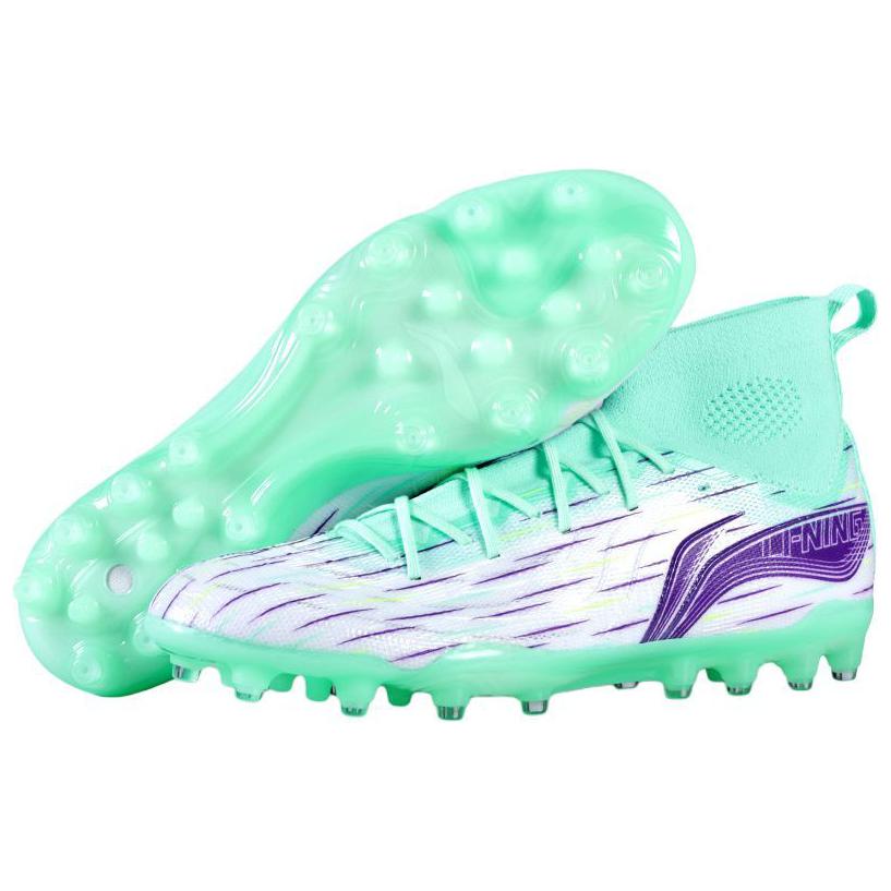 Li Ning Shadow 3 Модный тренд MG (Резиновый короткий стержень) Искусственный газон износостойкие дышащие футбольные бутсы мужские футбольные бутсы YSFU035-3