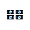 Car Interior Epoxy Logo Sticker Metal Wheel Tire Valve Cover For Volkswagen GTI Golf R Passat CC Lavida Sagitar Scirocco Tiguan