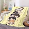Custom Name Name Cute Animal Friends Party Blanket For Couch Bed Plush Cozy Fuzzy Blanket Super Soft Warm Blankets For Fall And Winter 091640