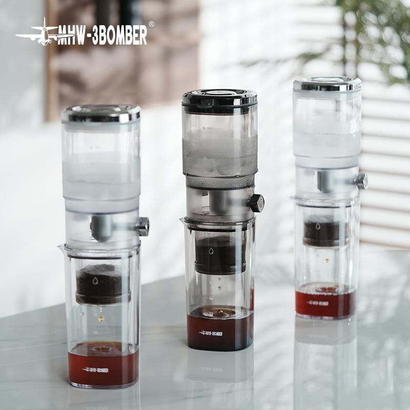 MHW-3BOMBER Cold Brew Coffee Maker 400ML Ice Coffee Dripper Control Flow Iced Coffee Tea Brewer Coffee Pot Home Barista Tool