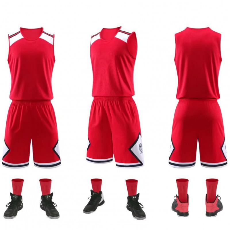 Basketball Jersey Set Kids Adults Training Match Sports Uniform