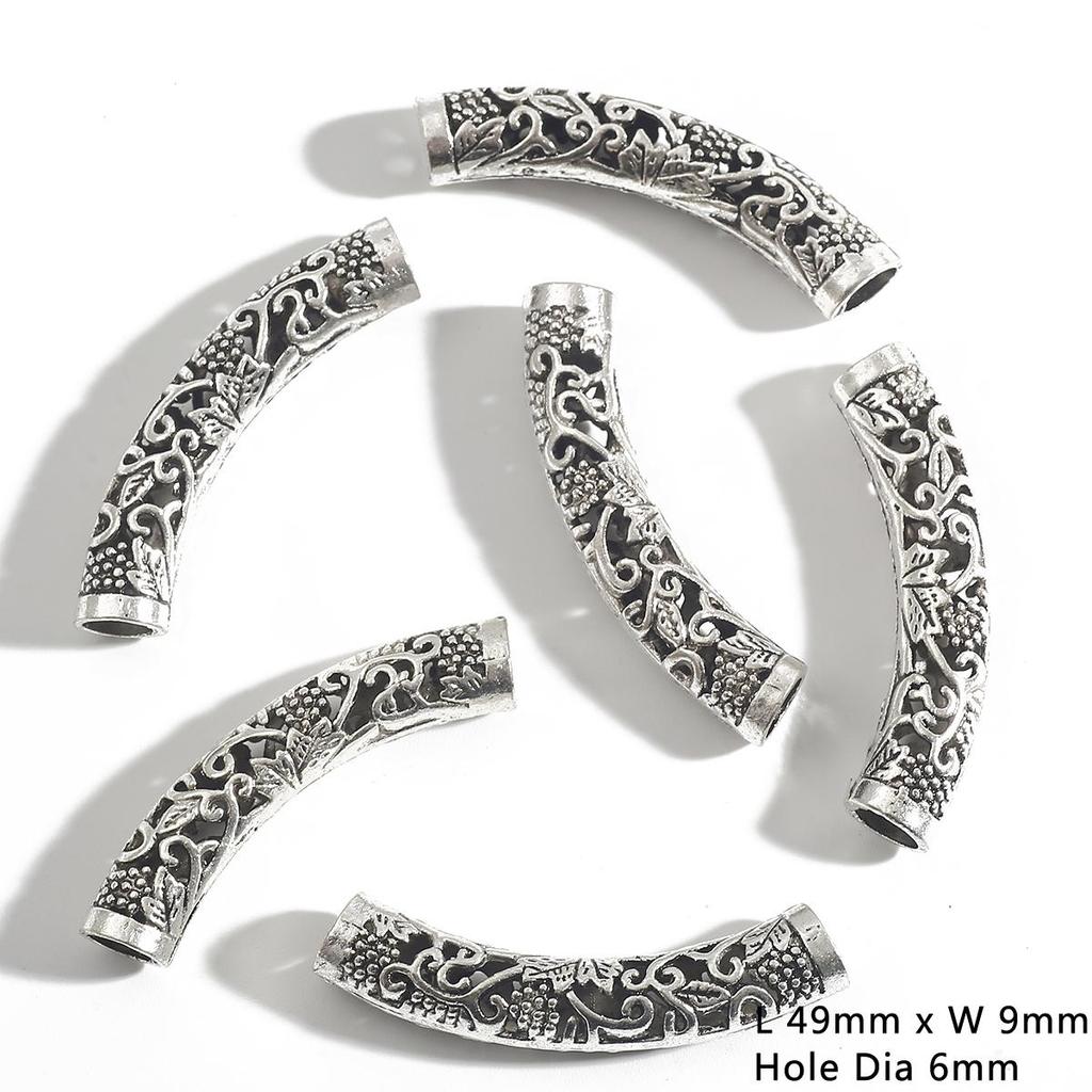 3-10Pcs Zinc Alloy Tube/Hanger Charm Bead for Beading Jewelry Diy Craft Fit Bracelet Charms Connectors Making