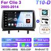 Android 12 Автомобильное радио для Renault Clio 3 2005 -2014 2 Din GPS-навигация Carplay Auto Stereo интеллектуальные системы Smart Autoradio
