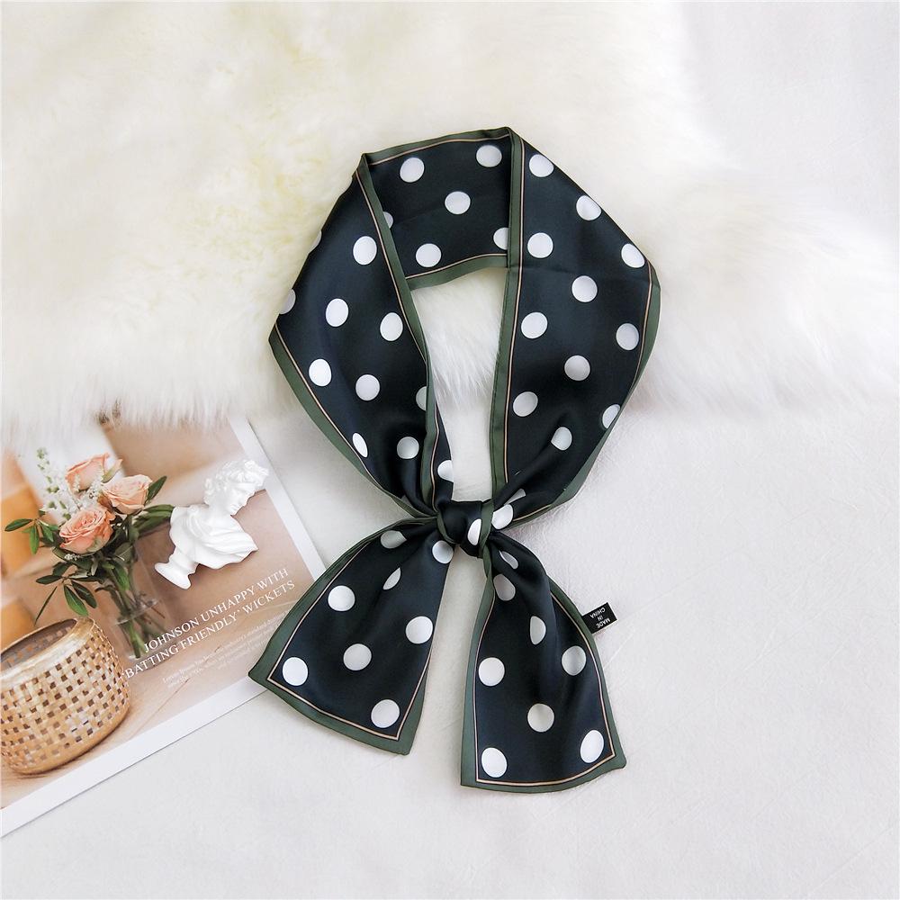 Pingjiao New Style Spring And Autumn Professional Decoration Versatile Small Silk Scarf Women'S Scarf Narrow Long Hair Strap Tie Bag Belt