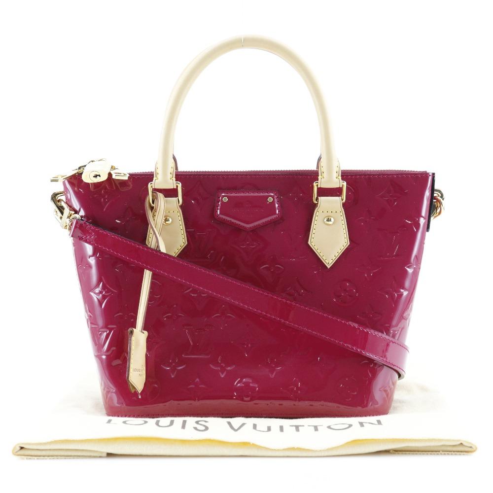 LOUIS VUITTON Montebello PM Handbag M90166 2WAYShoulder Rose Andian pink Monogram Vernis Women Used
