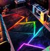 3D Геометрический Неоновый Трескающийся Ковер Ковер для Игровой Комнаты для Детей Мальчиков Мужской Комнаты Большой Ковер для Игрока Домашний Декор, Ковер для Декора Подростковой Комнаты