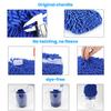 1 Pair Chenille Microfiber Car Wash Mitt Scratch Lint Free Double-sided Cleaning Strong Water Absorption Thickened Car Wash Gloves