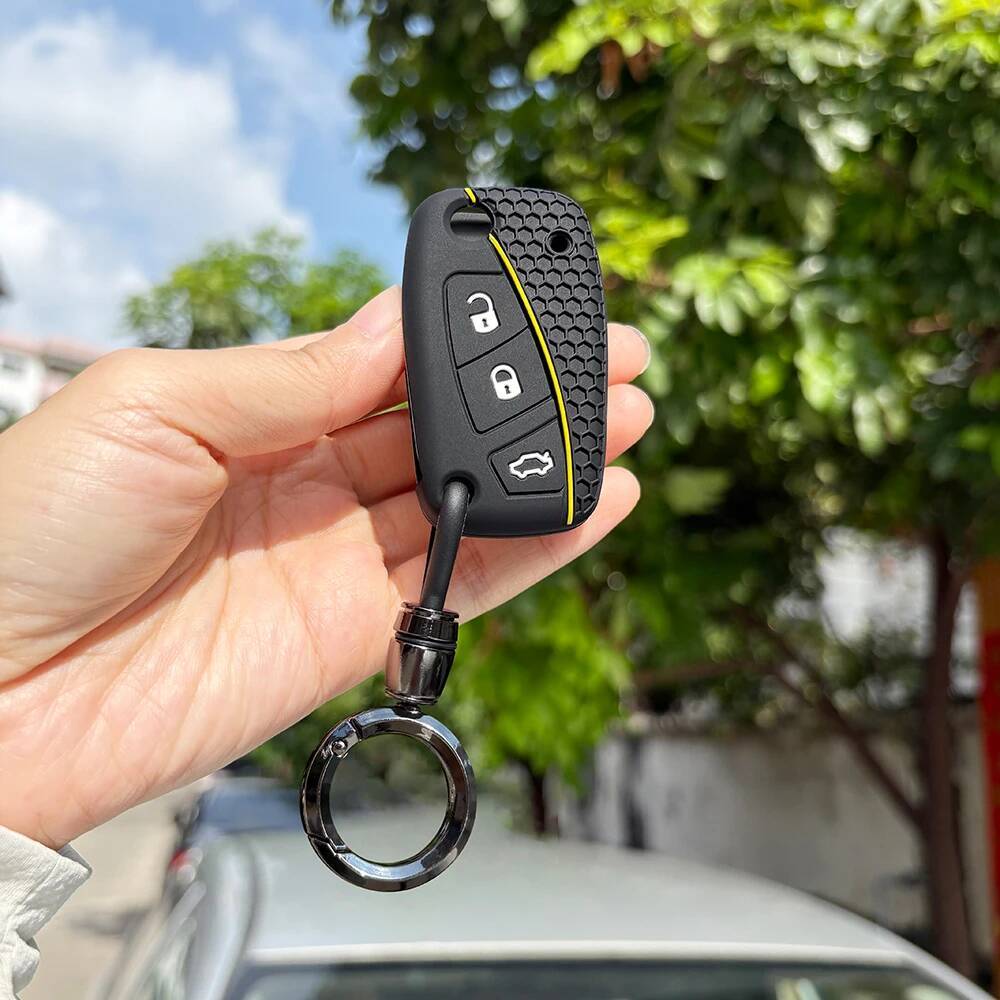 Защитный чехол-брелок для Fiat Panda Dot Grande Punto Linea Stilo Streetka Bravo Силиконовый держатель для смарт-ключа автомобиля