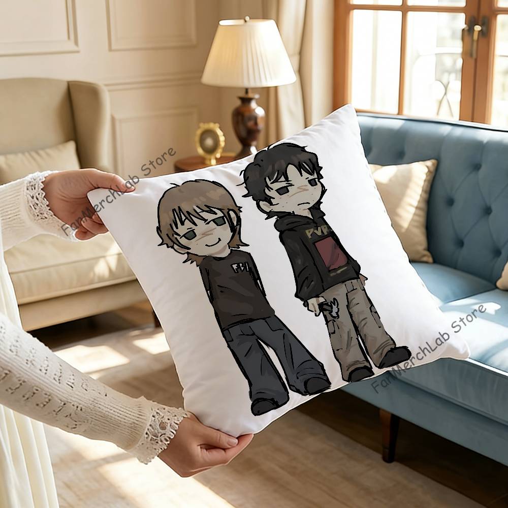 AArtyom and NNikita FanartS Pillow Case Plush Fabric Soft Pillowcase Double Sided Print Sofa Cushion Cover Throw