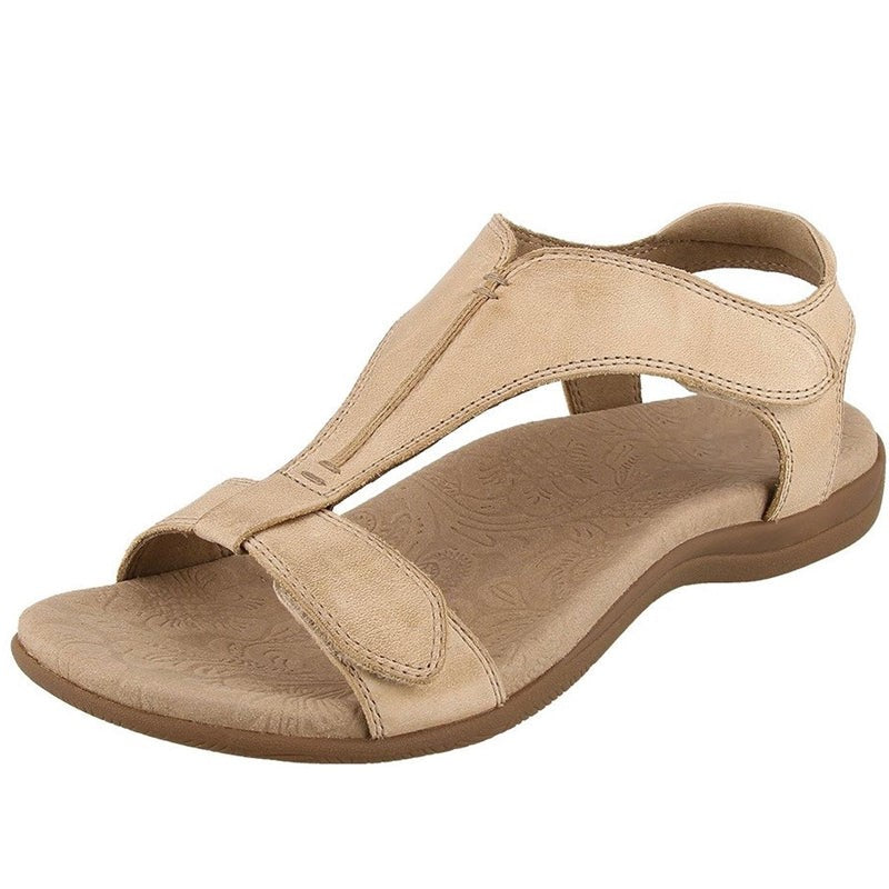 Женские сандалии, новая летняя обувь, ортопедические сандалии премиум-класса с открытым носком, повседневная удобная уличная модная обувь больших размеров