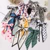 Floral Polka Dot Ribbon Hair Hoop Women's Hair Scarf Hair Rope Ribbon Ribbon Girl Hair Accessories