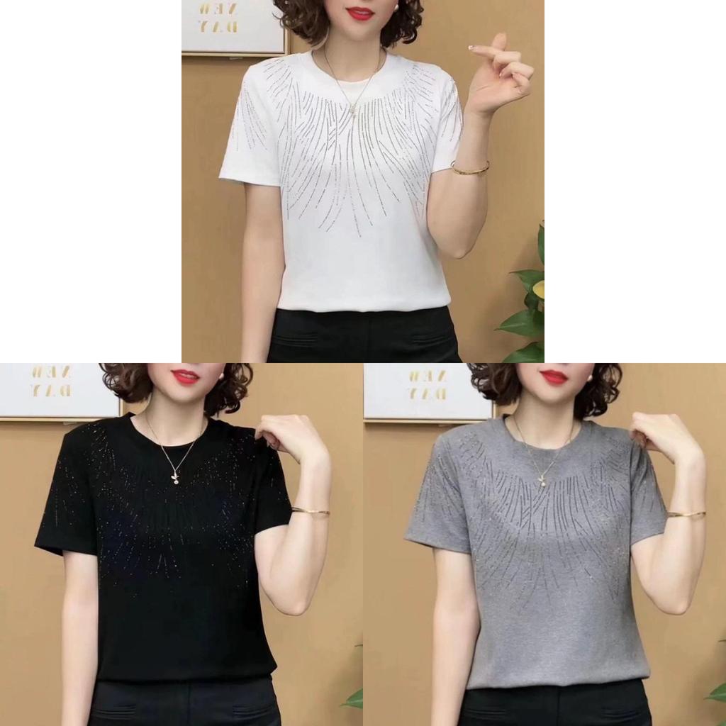 Casual Womens T Shirt With Print And Short Sleeves For Summer Comfort