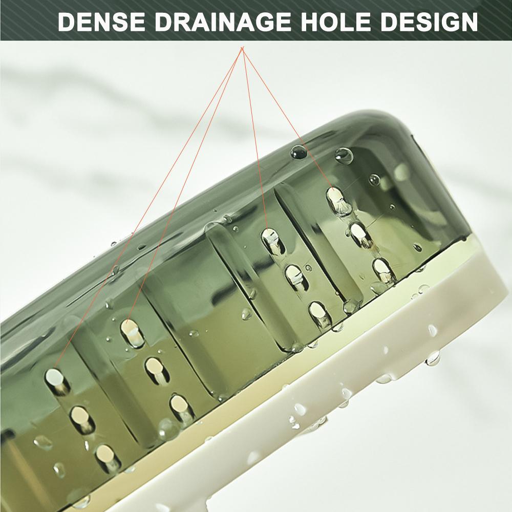 1 шт., коробка для мыла с крышкой, коробка для хранения мыла, неперфорированная настенная вешалка, бытовая коробка для туалетного дренажа, мыльница
