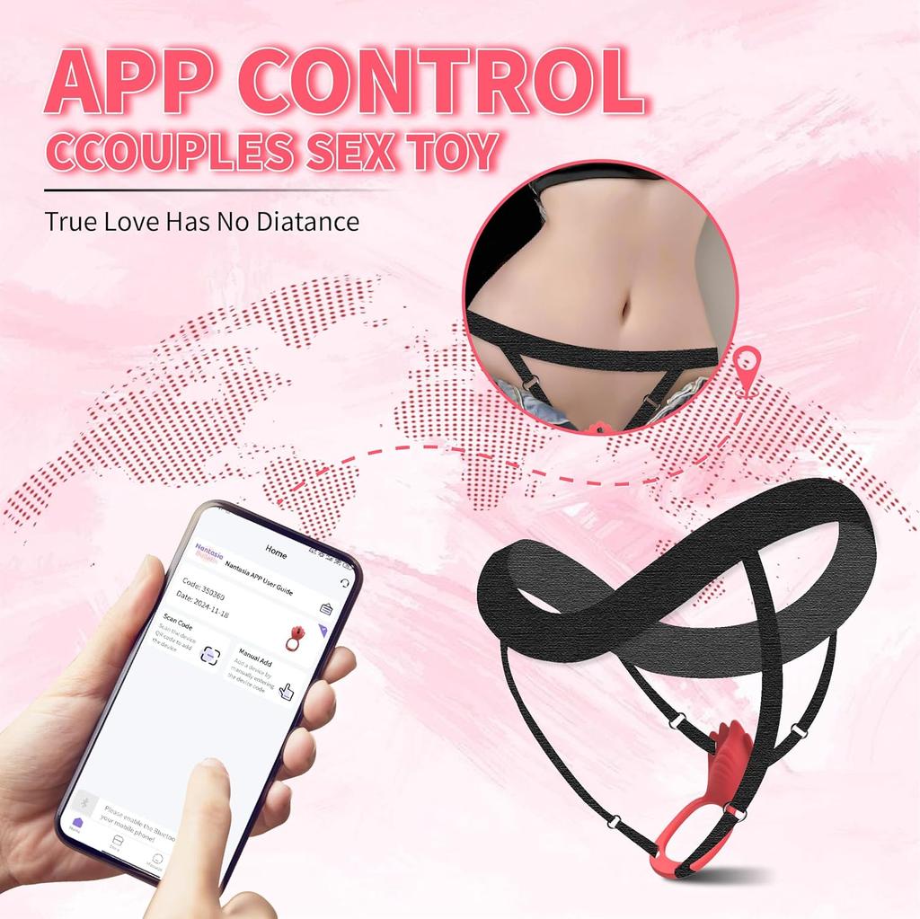 Wearable Panty Vibrator, 9 Vibration Modes Female Sex Toys, Vibrating Penis Ring Clitoral Stimulator, Adult Sex Toys