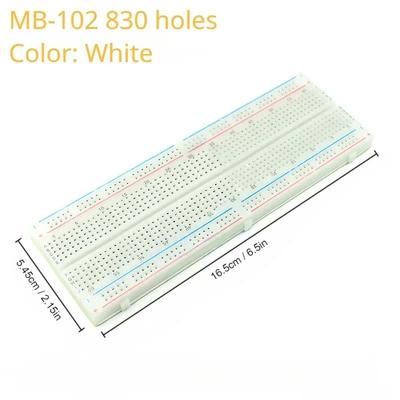 Макетная плата MB102 на 830 точек, без пайки, PCB Bread Board на 750 точек, DIY электронный набор для Arduino