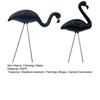 2Pcs/Set Simulation Flamingo Garden Stake Decoration Weather-proof Indoor Outdoor Yard Lawn Patio Pathway Glow-in-the-dark Skeleton Flamingo