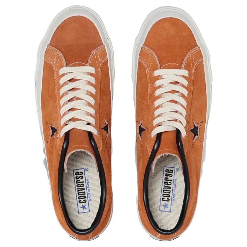 Converse One Star J Vtg Удобные Универсальные Нескользящие Прочные Низкие Скейтбордические Кроссовки Унисекс Оранжевые 35200750