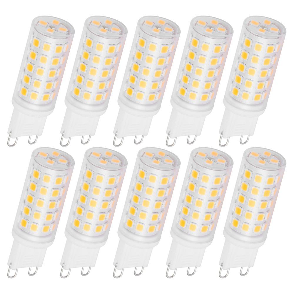 10pcs AC100-265V G9 LED Bulb 4W Bi-Pin Base Bulb Replace Chandelier Bulb For Chandelier