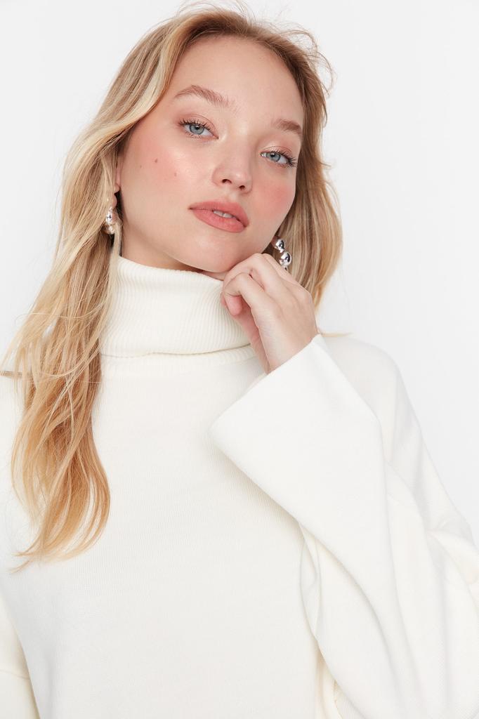 Женский модный новый свитер, черный широкий базовый трикотажный свитер