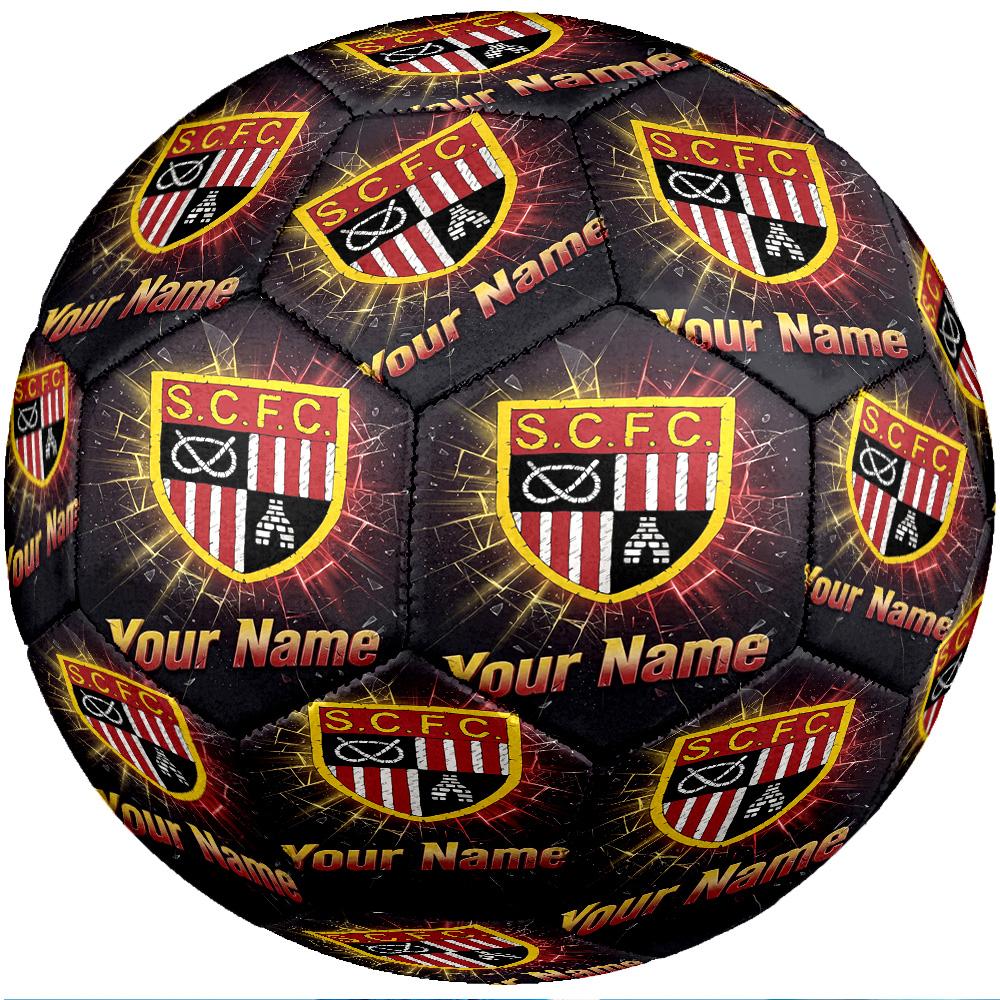 Stoke City FC Fashion Size 5 Football Wearproof Non‑Slip Soccer Ball For Sports Training Entertainment Use