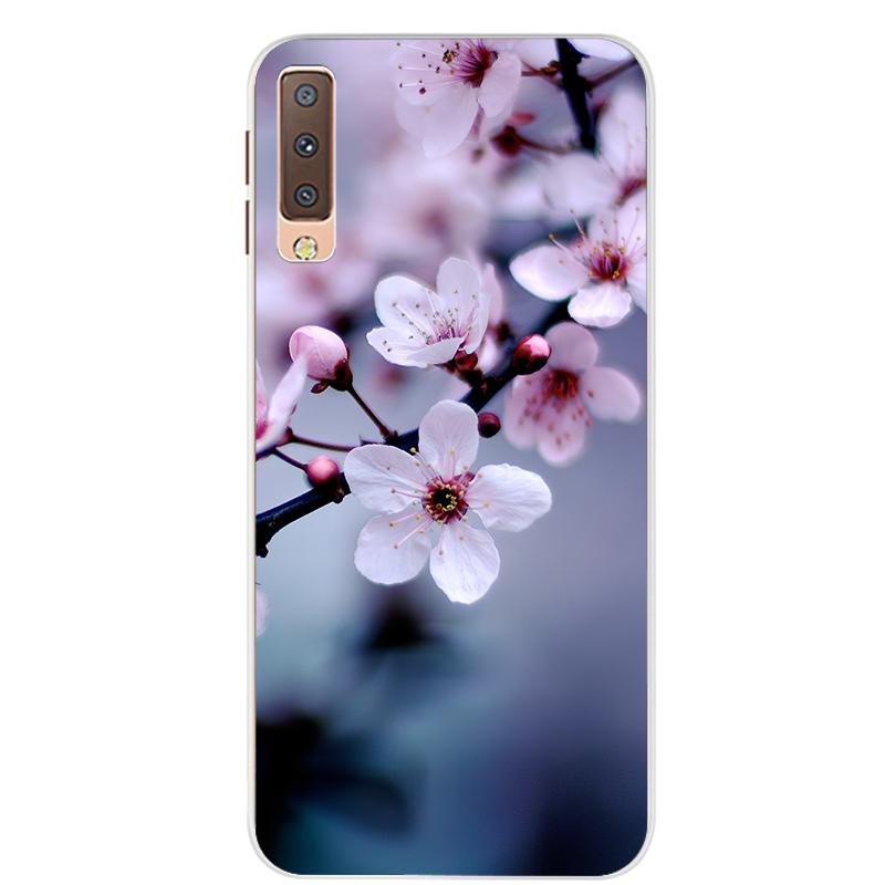 Чехлы для Samsung Galaxy A7 2018, силиконовый цветной чехол для телефона, чехол для Samsung A7 2018 A750 A750F, защитный корпус 6,0 дюймов
