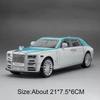 1:24 Rolls Royce Cullinan Phantom Model Car Toy Alloy Body Light Sound Shock Absorption Sports Cars Models Collection Boys Gifts