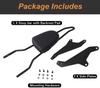 Motorcycle Rear Passenger  Seat With Detachable  Backrest Bar+Cushion Motor Accessories