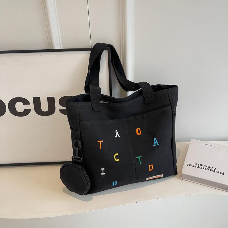 Leisure, Literature and Art, Individuality, Student Beauty, Large-capacity New Fashion Tote Bag, Shoulder Portable Underarm Bag for Women