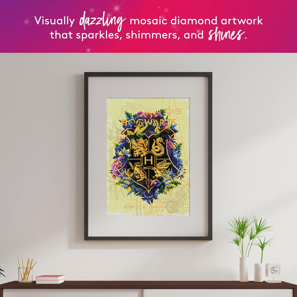 Diamond Art Club Hogwarts Crest FINE Oddities Diamond Painting X Cm X 61 - Kit, Beige, 17" 24" (43 Cm)