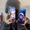Чехол для мобильного телефона ReZero Rem Waifu для Samsung Galaxy S25 S24 S23 S22 S21 S20 Note20 Plus FE Ultra Цветной Чехол Роскошный Красивый